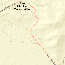San Nicolás Tecomatlán Street Map