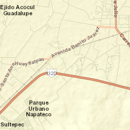 Parque Urbano Napateco Street Map