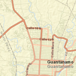 Guantánamo Street Map
