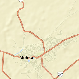 Mehkar Street Map