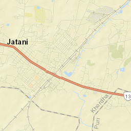 Jatani Street Map