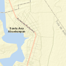 Santa Ana Ahuehuepan Street Map