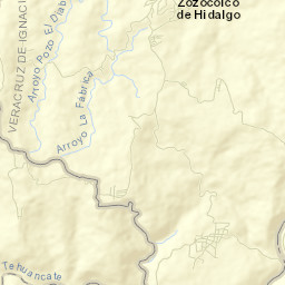 Zozocolco de Guerrero Street Map