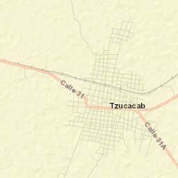 Tzucacab Street Map