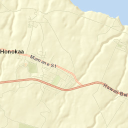 Honoka‘a Street Map