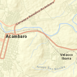 Acámbaro Street Map