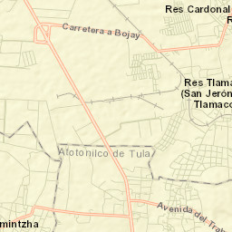 Tlamaco (San Gerónimo Tlamaco) Street Map