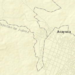 Acayuca Street Map