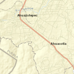 Ahuazotepec Street Map