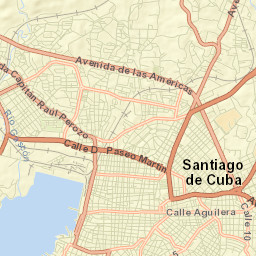 Santiago de Cuba Street Map