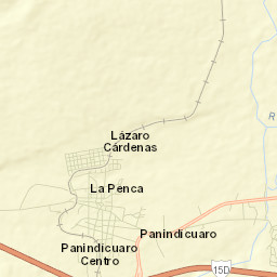Panindícuaro Street Map