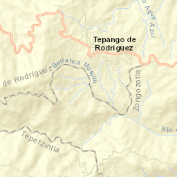 Tepango de Rodríguez Street Map