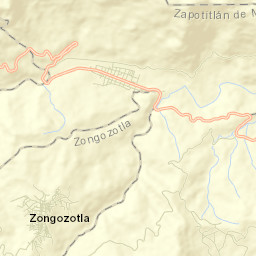 Zapotitlán Street Map