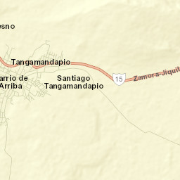 Santiago Tangamandapio Street Map
