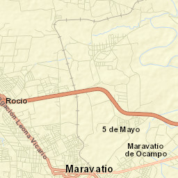 Maravatío de Ocampo Street Map