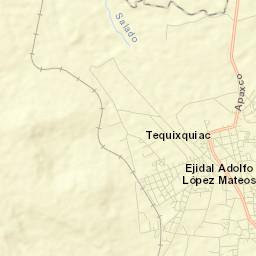 Tequixquiac Street Map