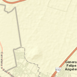 General Felipe Ángeles (Los Ángeles) Street Map
