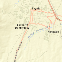 Sayula Street Map