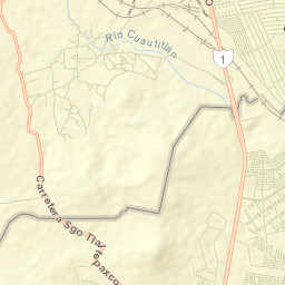 Santiago Tlaltepoxco Street Map