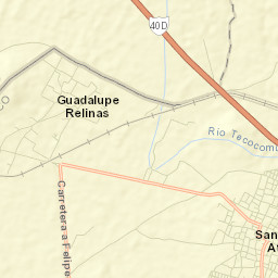 Santa María Actipac Street Map