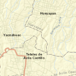 Yaonahuac Street Map