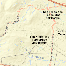 San Francisco Tepeolulco Street Map
