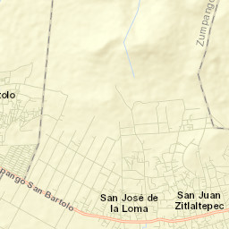 San Juan Zitlaltepec Street Map