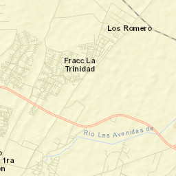 Fraccionamiento la Trinidad Street Map