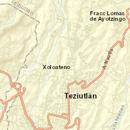 San Juan Tezongo Street Map