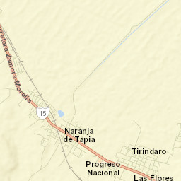 Tiríndaro Street Map
