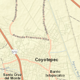 Coyotepec Street Map