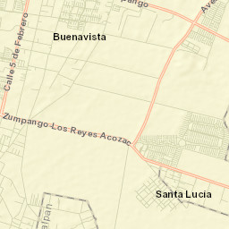 San Juan Pueblo Nuevo Street Map
