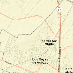 Reyes Acozac Street Map