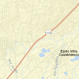 Villa Cuauhtémoc Street Map