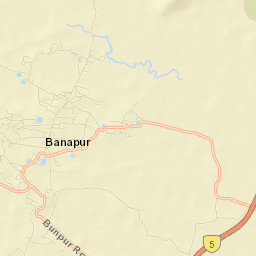 Banapur Street Map