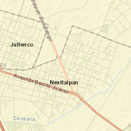 Pueblo Nuevo de Morelos Street Map