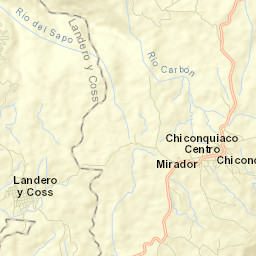 Landero y Coss Street Map