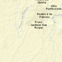Purificación Street Map