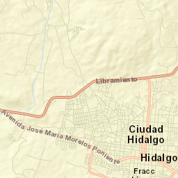 Ciudad Hidalgo Street Map