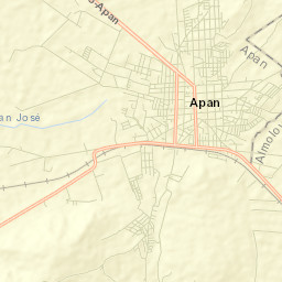 Apan Street Map