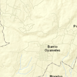Oyameles de Hidalgo Street Map