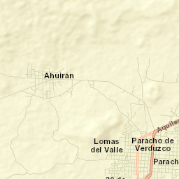 Ahuirán Street Map