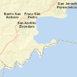 San Andrés Ziróndaro Street Map