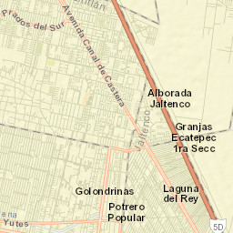 Alborada Jaltenco Street Map