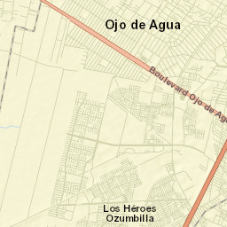 Ojo de Agua Street Map