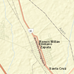 Emiliano Zapata Street Map