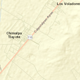 Chimalpa y Tlalayote Street Map