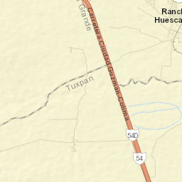 Las Canoas Street Map