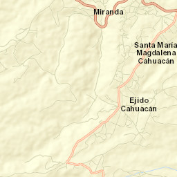 Quinto Barrio (Ejido Cahuacán) Street Map