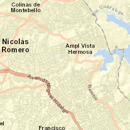 Nicolás Romero Street Map